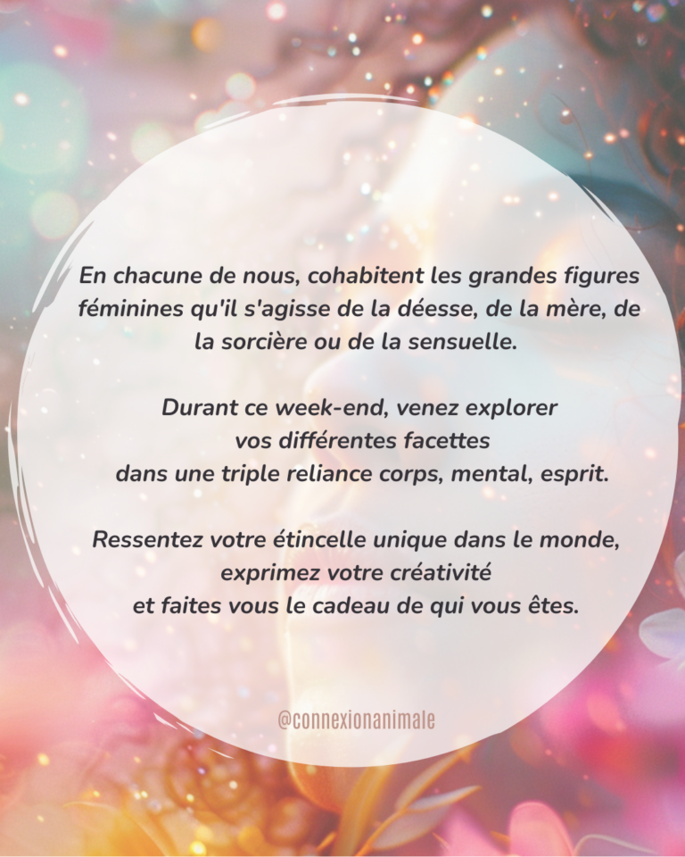 stage féminin sacrée